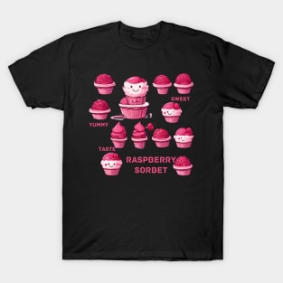 Raspberry Sorbet Sweetie Cartoon Characters T-Shirt